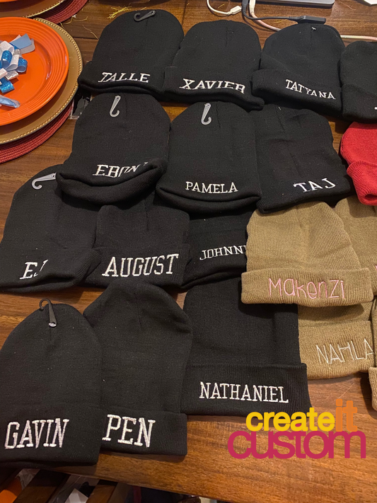 Embroidered Beanies